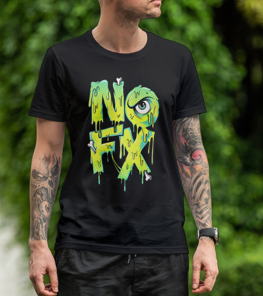Nofx Melting Monster Eye Dripping Bones T-Shirt