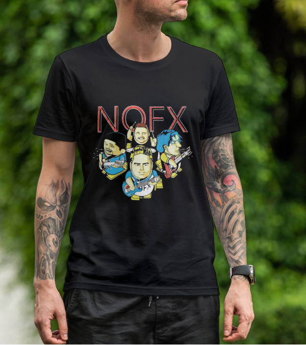 Nofx Cartoon Band Members T-Shirt