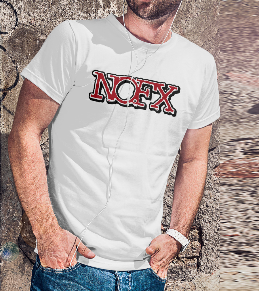 Nofx Band Logo Bold Red Outline T-Shirt