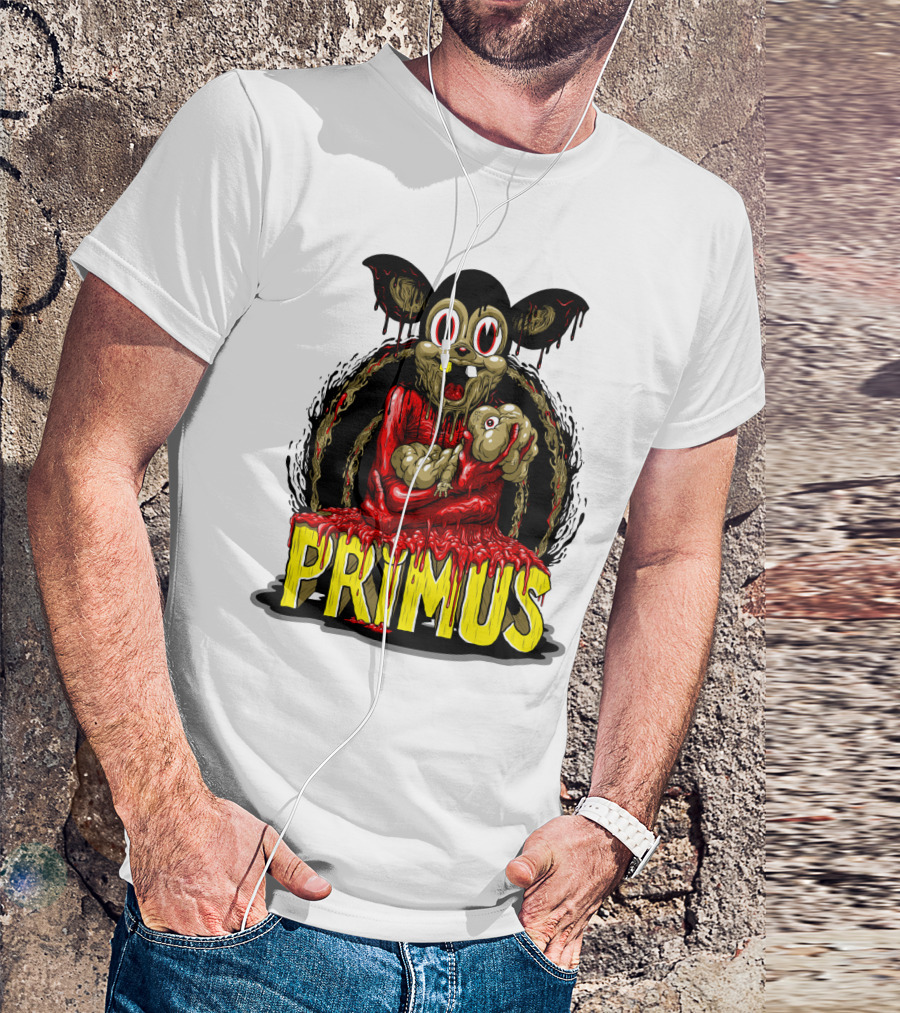 Primus Dripping Cartoon Horror Creature T-Shirt
