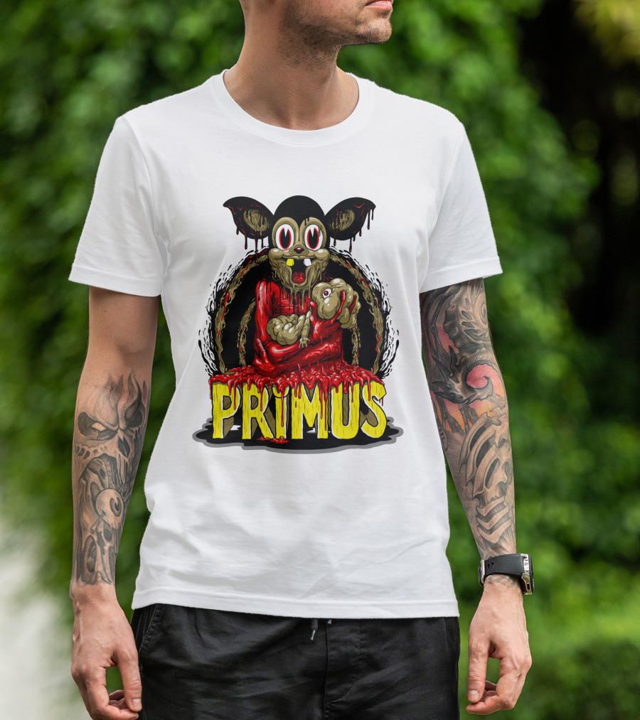 Primus Dripping Cartoon Horror Creature T-Shirt