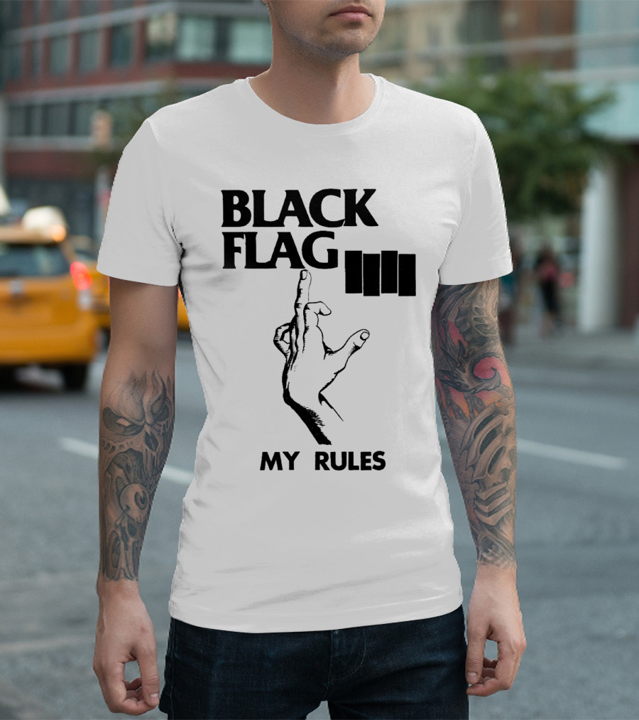 Black Flag My Rules T-Shirt