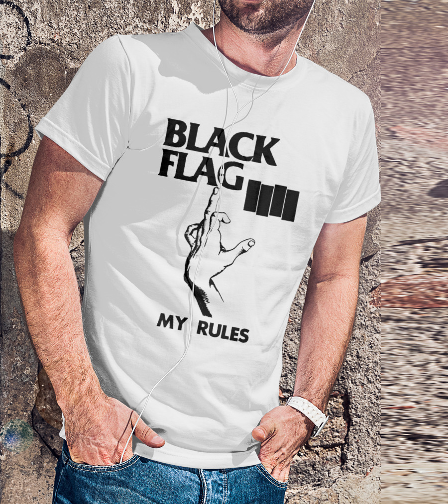Black Flag My Rules T-Shirt
