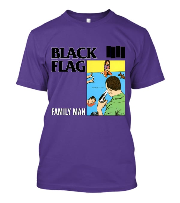 Black Flag Family Man - Nervous 23-1983 T-Shirt