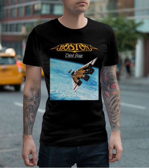 Boston Third Stage Spaceship Album Cover T-Shirt