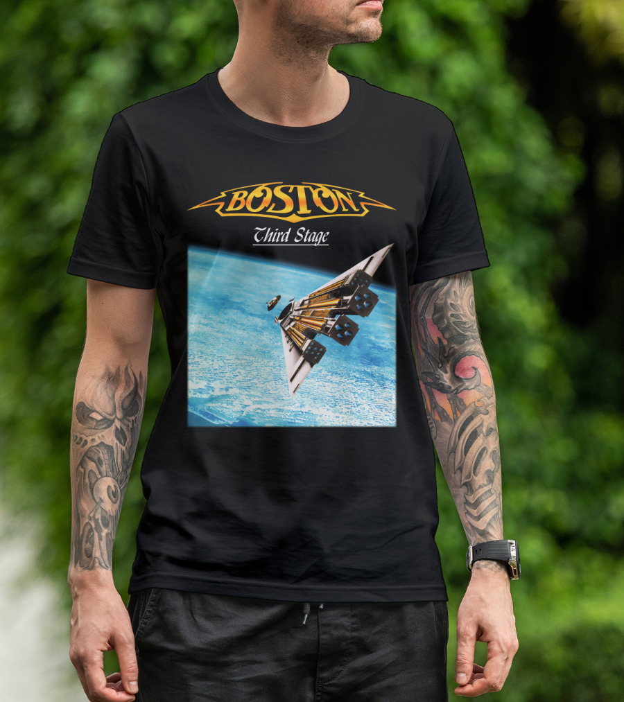 Boston Third Stage Spaceship Album Cover T-Shirt