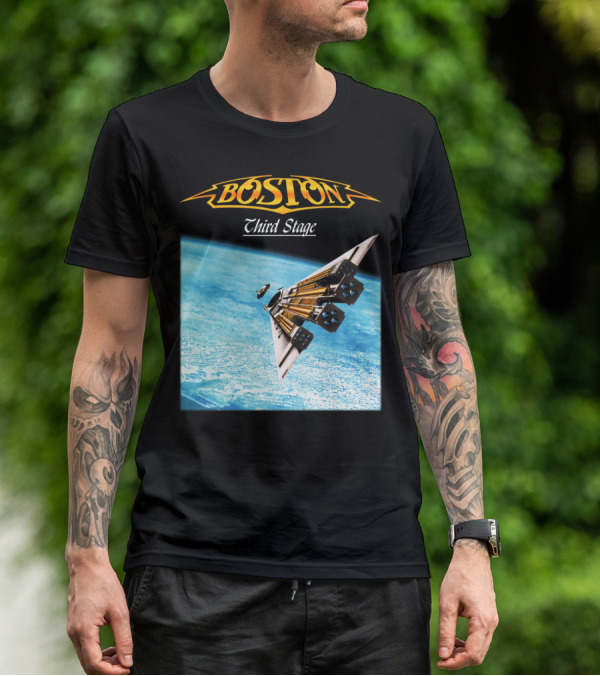 Boston Third Stage Spaceship Album Cover T-Shirt