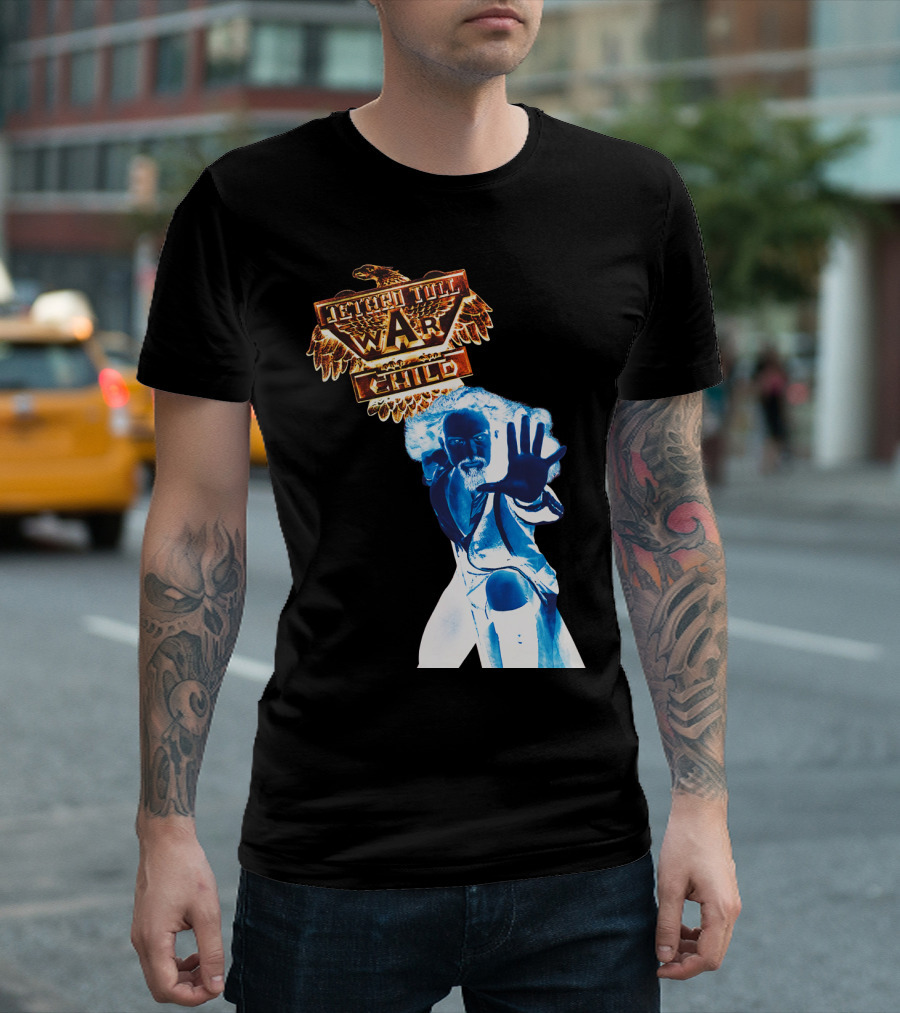 Jethro Tull War Child Blue Figure Eagle T-Shirt
