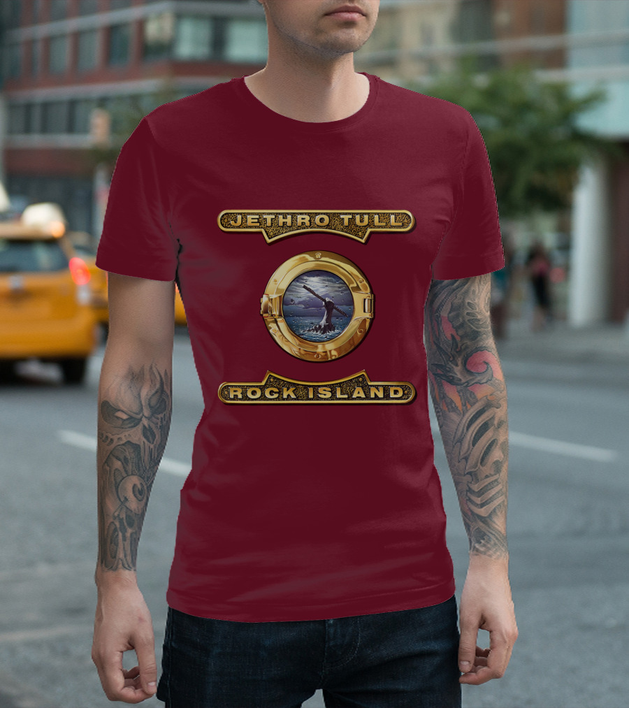 Jethro Tull Rock Island Porthole Album Cover T-Shirt