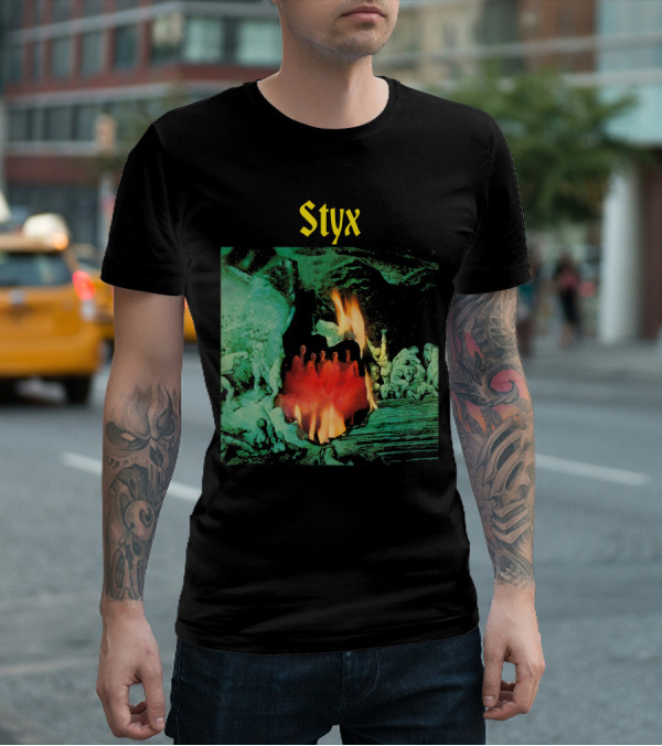 Styx Band Album Cover Artwork Flame T-Shirt