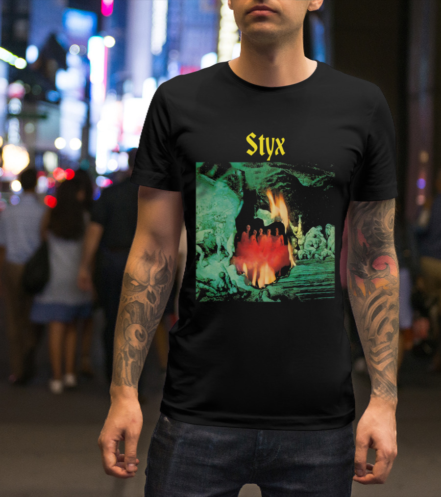 Styx Band Album Cover Artwork Flame T-Shirt