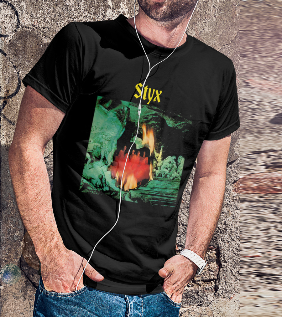 Styx Band Album Cover Artwork Flame T-Shirt