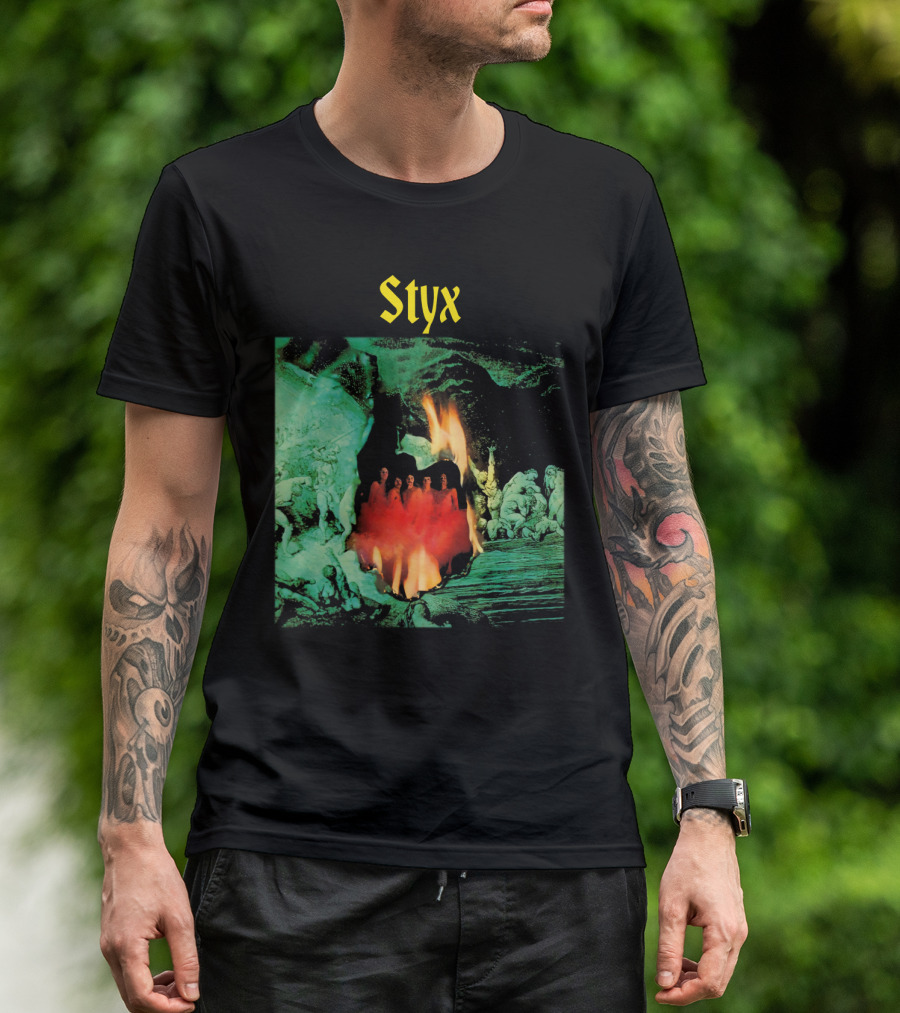 Styx Band Album Cover Artwork Flame T-Shirt