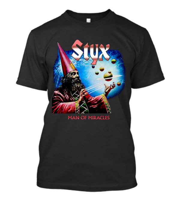 Styx Man Of Miracles Wizard Planets Retro T-Shirt