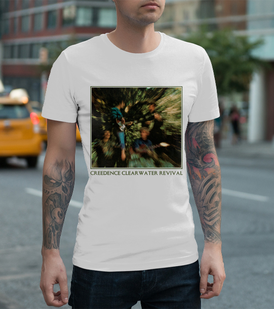 Creedence Clearwater Revival Blurred Band Photo T-Shirt