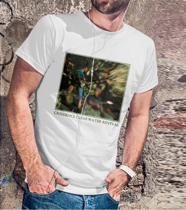 Creedence Clearwater Revival Blurred Band Photo T-Shirt