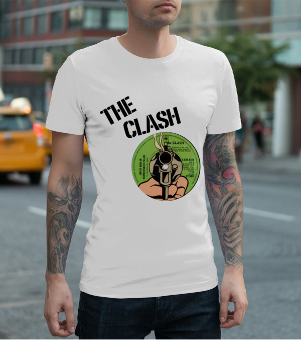 The Clash White Man In Hammersmith Palais Record Label T-Shirt