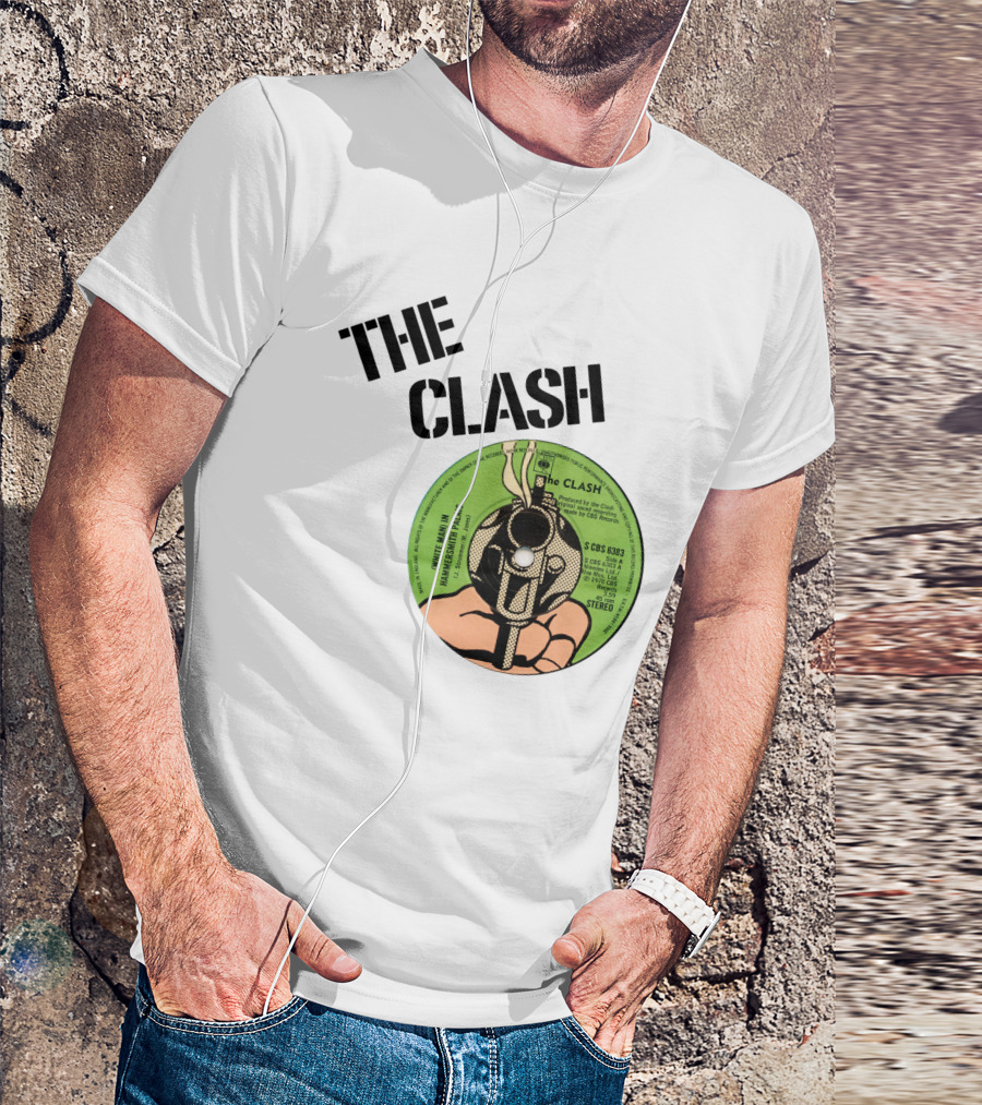 The Clash White Man In Hammersmith Palais Record Label T-Shirt