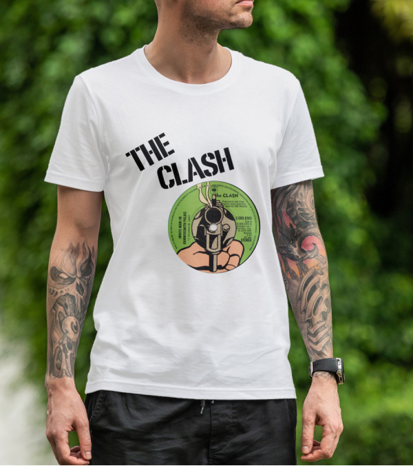 The Clash White Man In Hammersmith Palais Record Label T-Shirt