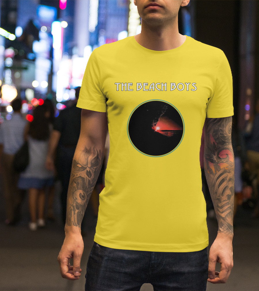 The Beach Boys Surfing Sunset Circle T-Shirt