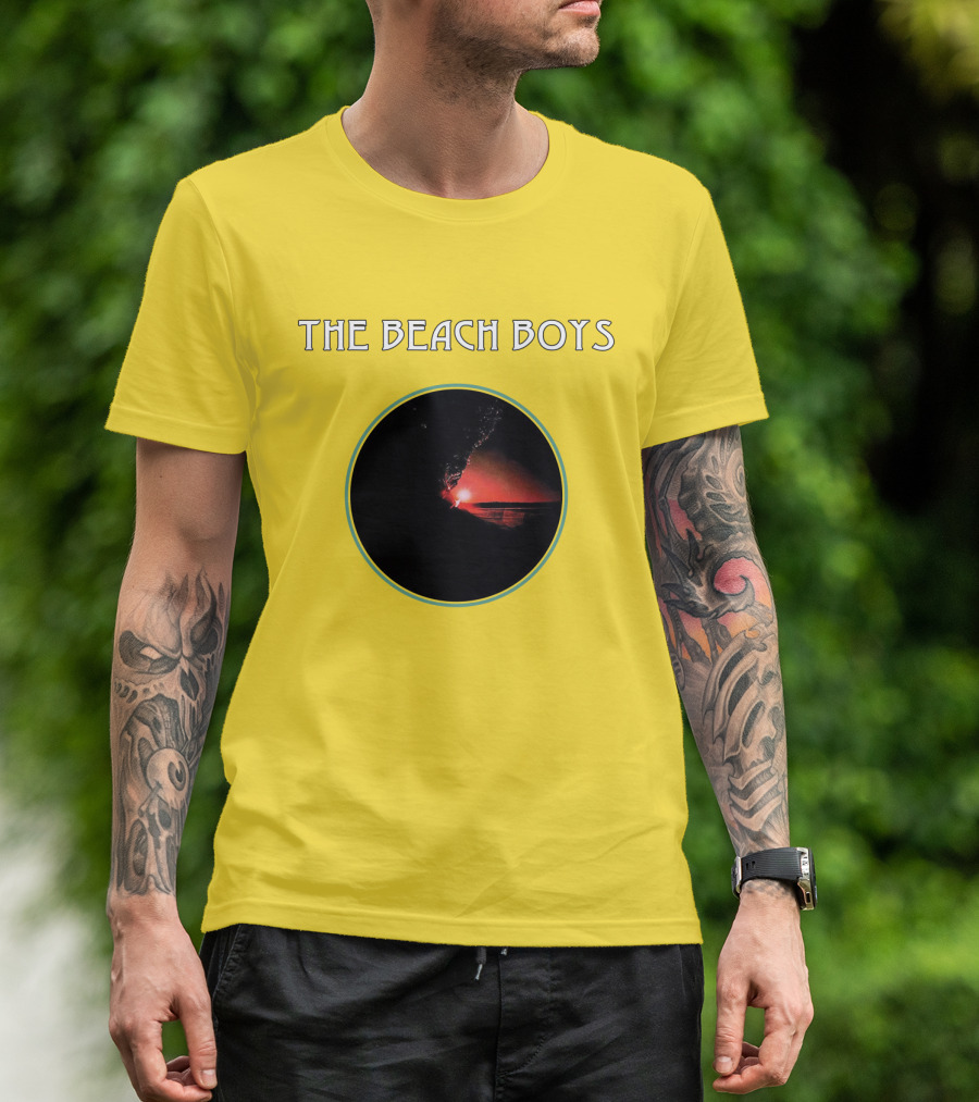The Beach Boys Surfing Sunset Circle T-Shirt