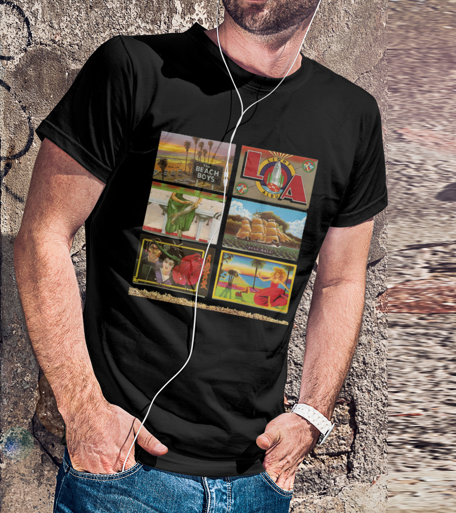 The Beach Boys L.a. Album Full Sail Retro Artwork T-Shirt