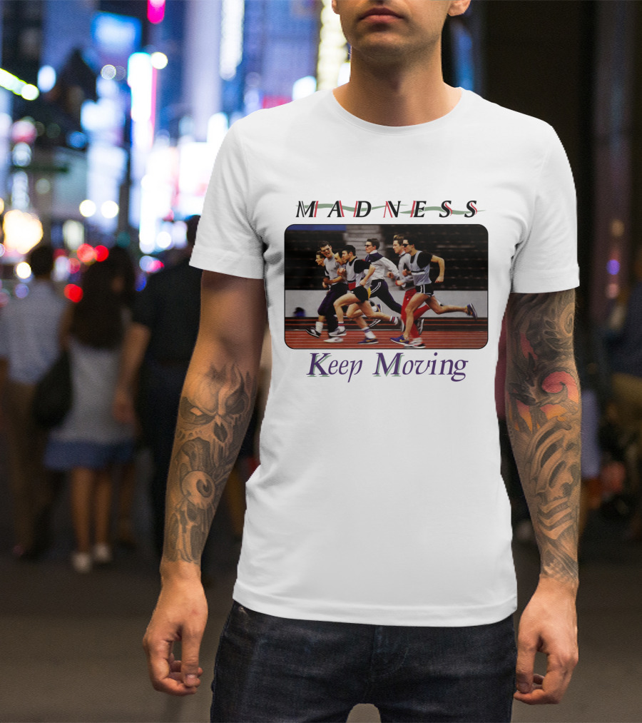Madness Keep Moving Running Team 1983 Album Cover T-Shirt