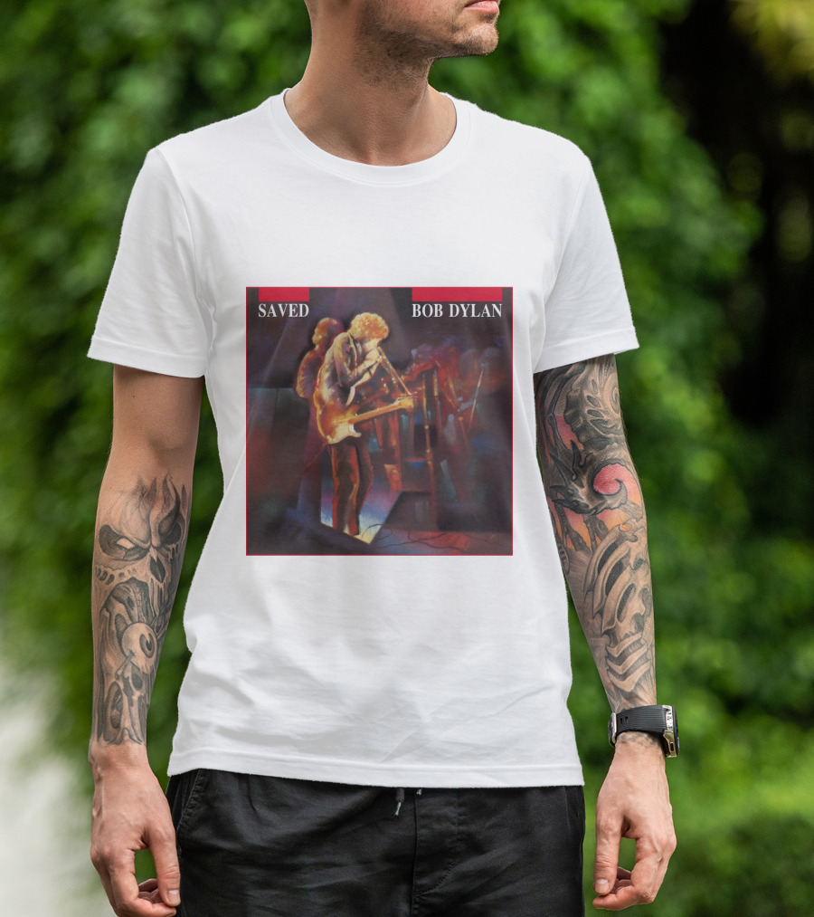 Bob Dylan Saved Live Performance Artwork T-Shirt