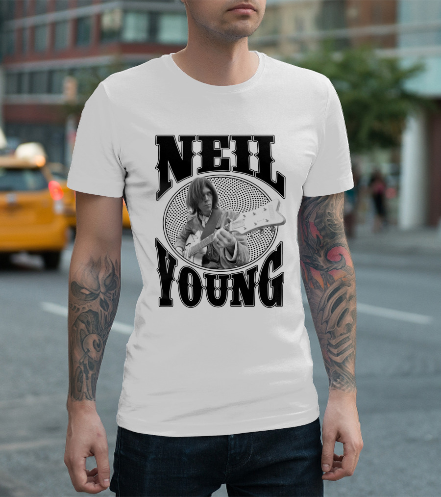 Neil Young Music Icon Vintage Style T-Shirt