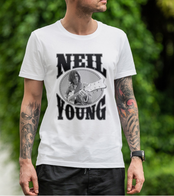 Neil Young Music Icon Vintage Style T-Shirt