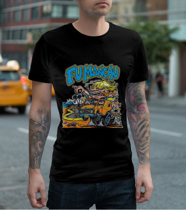 Fu Manchu Beach Surf Adventure Off-Road Monster Car T-Shirt