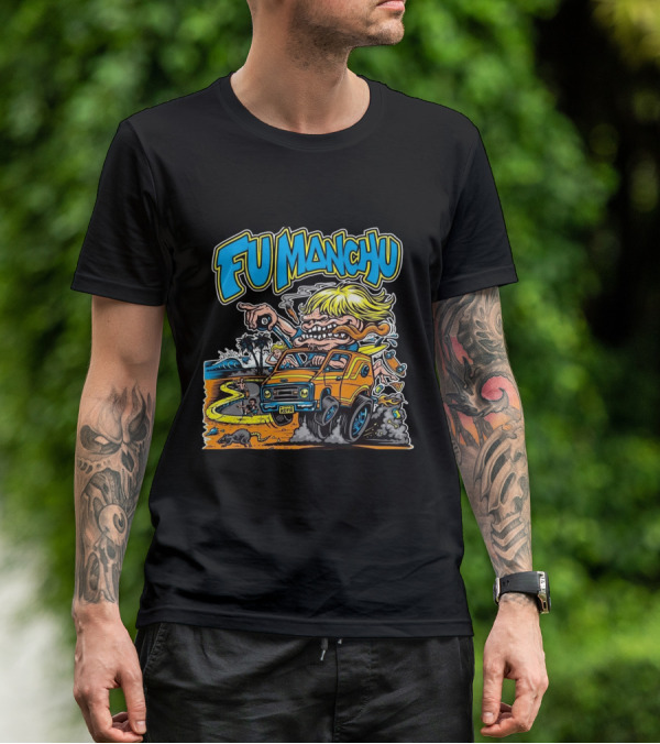 Fu Manchu Beach Surf Adventure Off-Road Monster Car T-Shirt