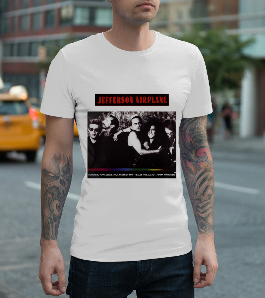 Jefferson Airplane Featuring Grace Slick Paul Kantner Marty Balin Jack Casady Jorma Kaukonen T-Shirt