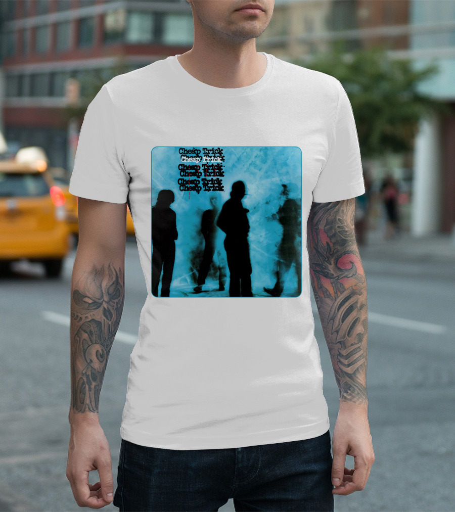 Cheap Trick Silhouettes Blue T-Shirt