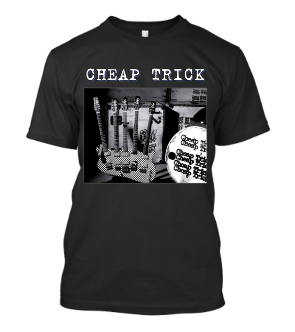 Cheap Trick Guitar And Drum Set T-Shirt
