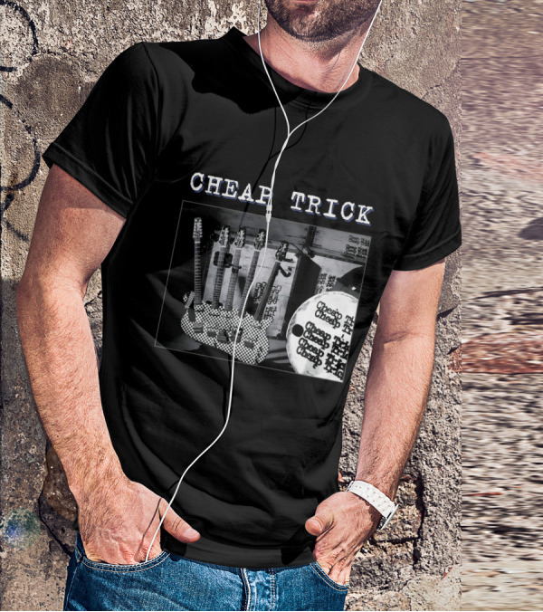 Cheap Trick Guitar And Drum Set T-Shirt
