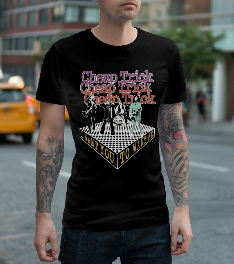 Cheap Trick I Want You To Want Me Retro Band Art T-Shirt