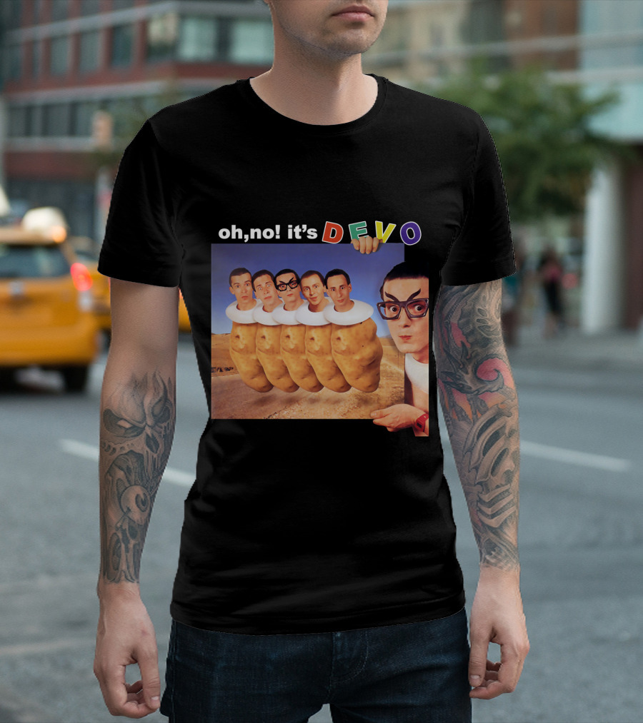 Oh No It's Devo Band Potato Heads T-Shirt