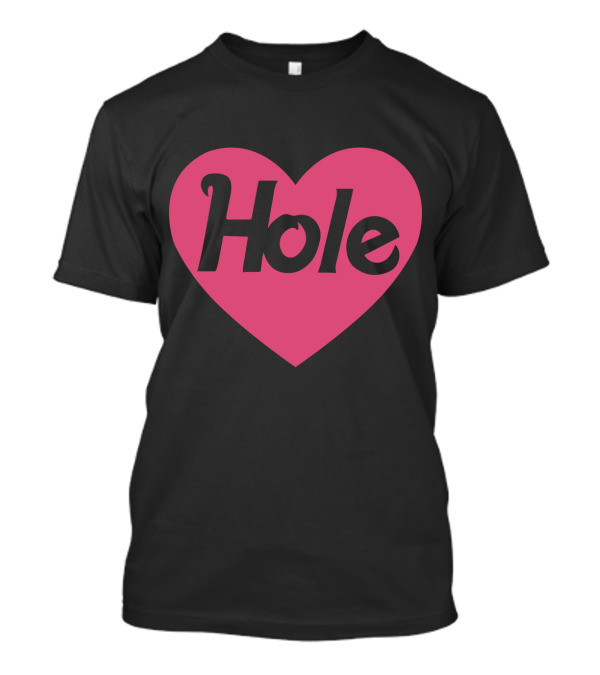 Hole Heart Logo Pink T-Shirt