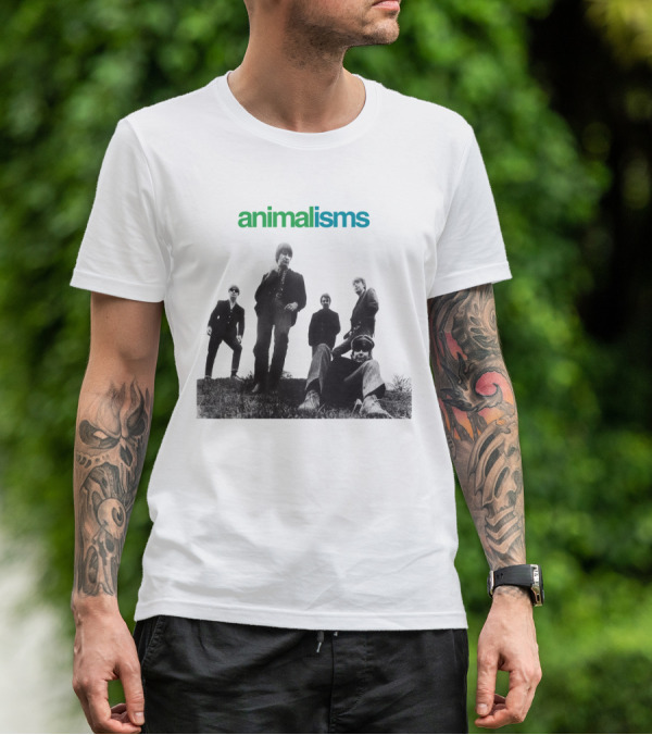 Animalisms Album 1966 Black And White Band Members T-Shirt