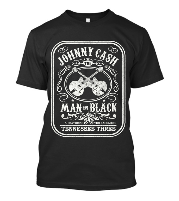 Johnny Cash The Man In Black Featuring The Fabulous Tennessee Three T-Shirt