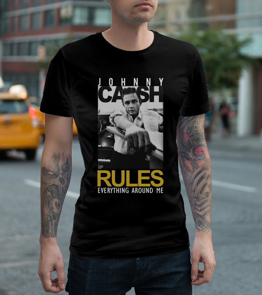 Johnny Cash Rules Everything Around Me T-Shirt