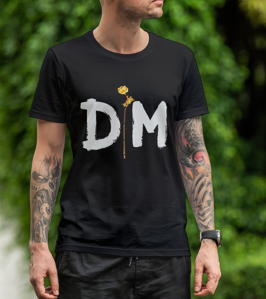 Floral Emblem Integration T-Shirt