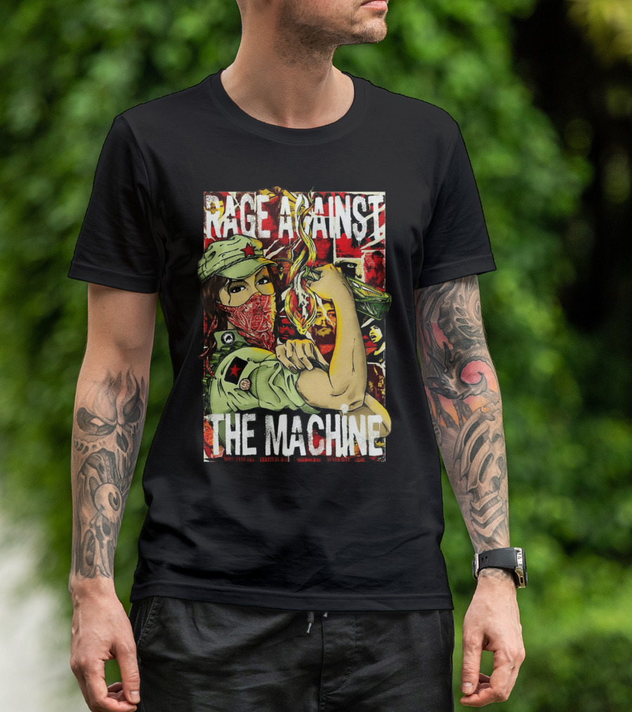Rage Against The Machine Revolutionary Poster Style Artwork T-Shirt