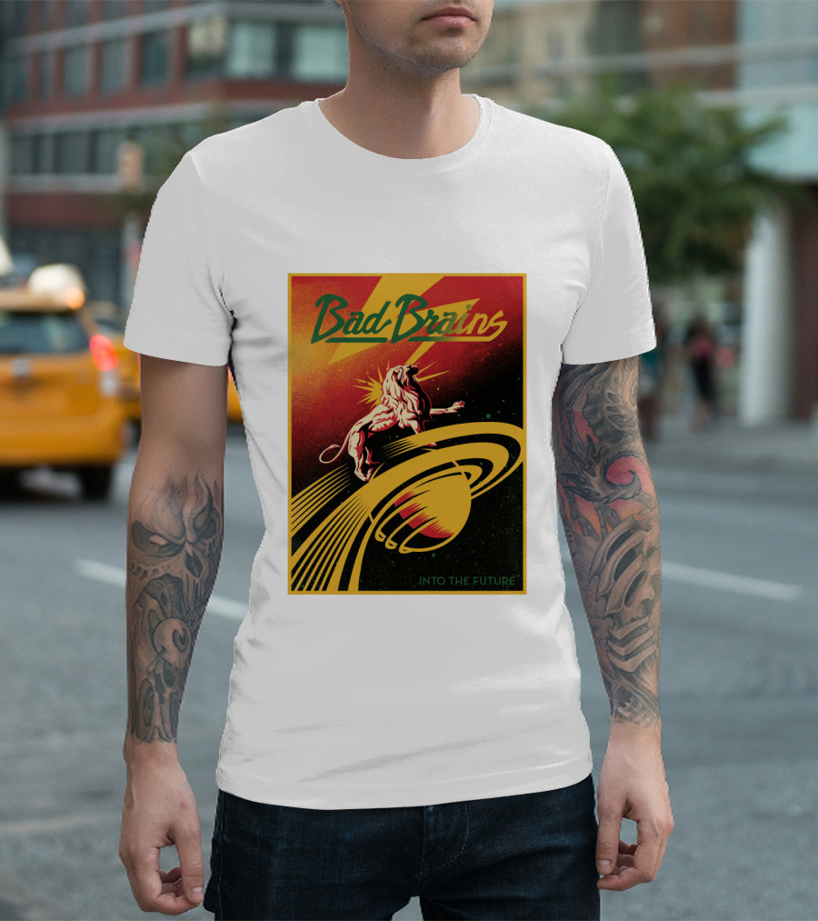 Bad Brains Into The Future Lion And Saturn T-Shirt