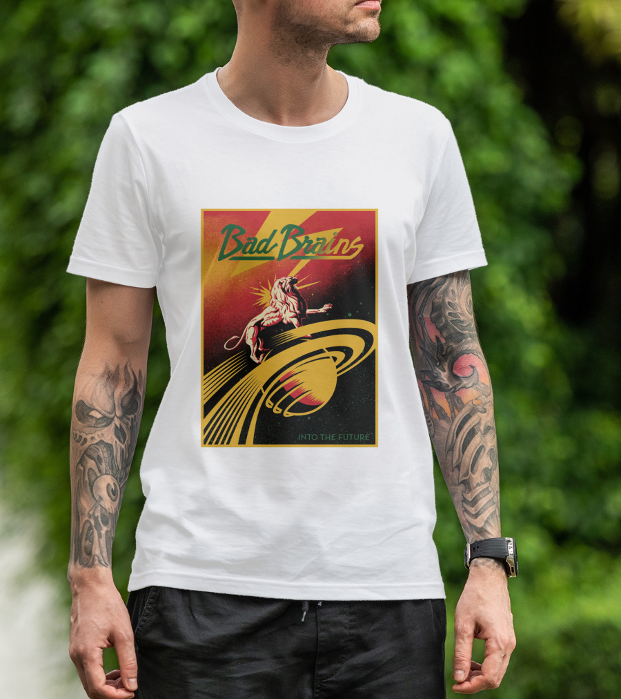 Bad Brains Into The Future Lion And Saturn T-Shirt