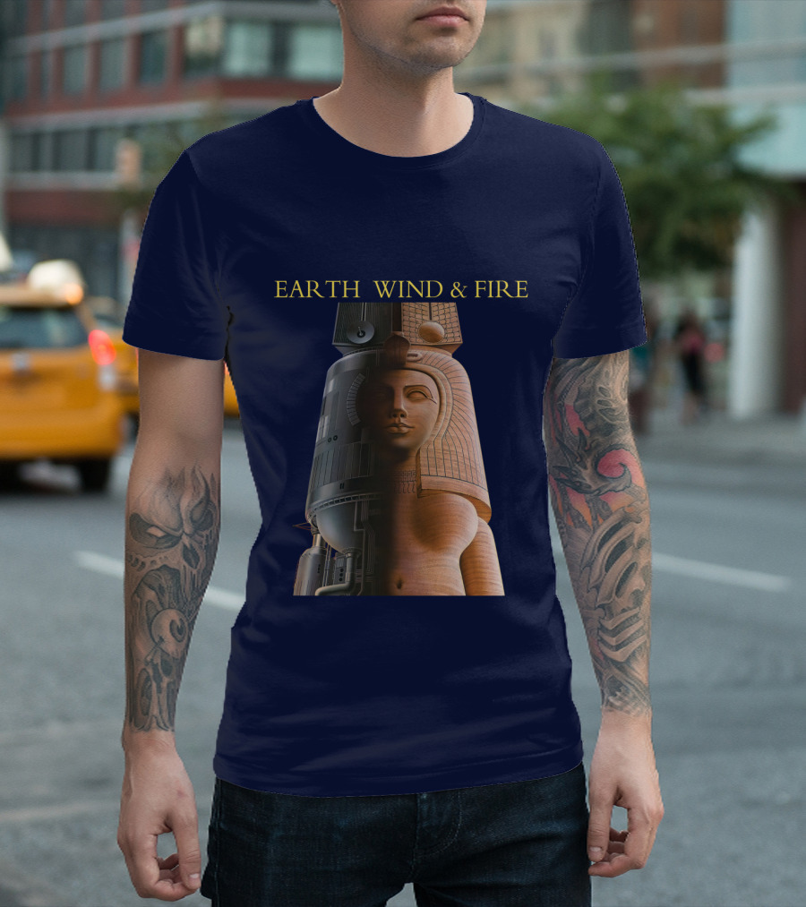 Earth Wind & Fire Iconic Futuristic Egyptian Pharaoh T-Shirt