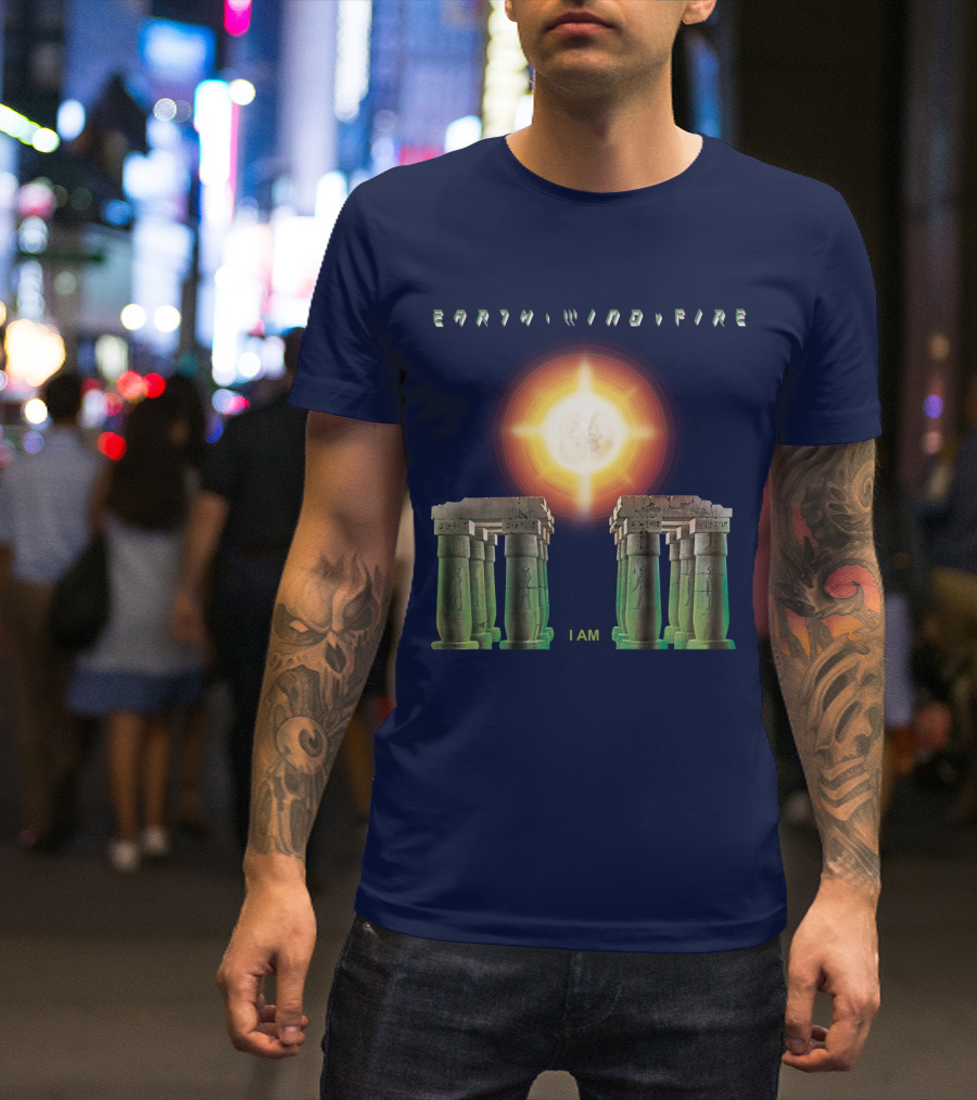 Earth Wind Fire I Am Sun Stonehenge Concept T-Shirt