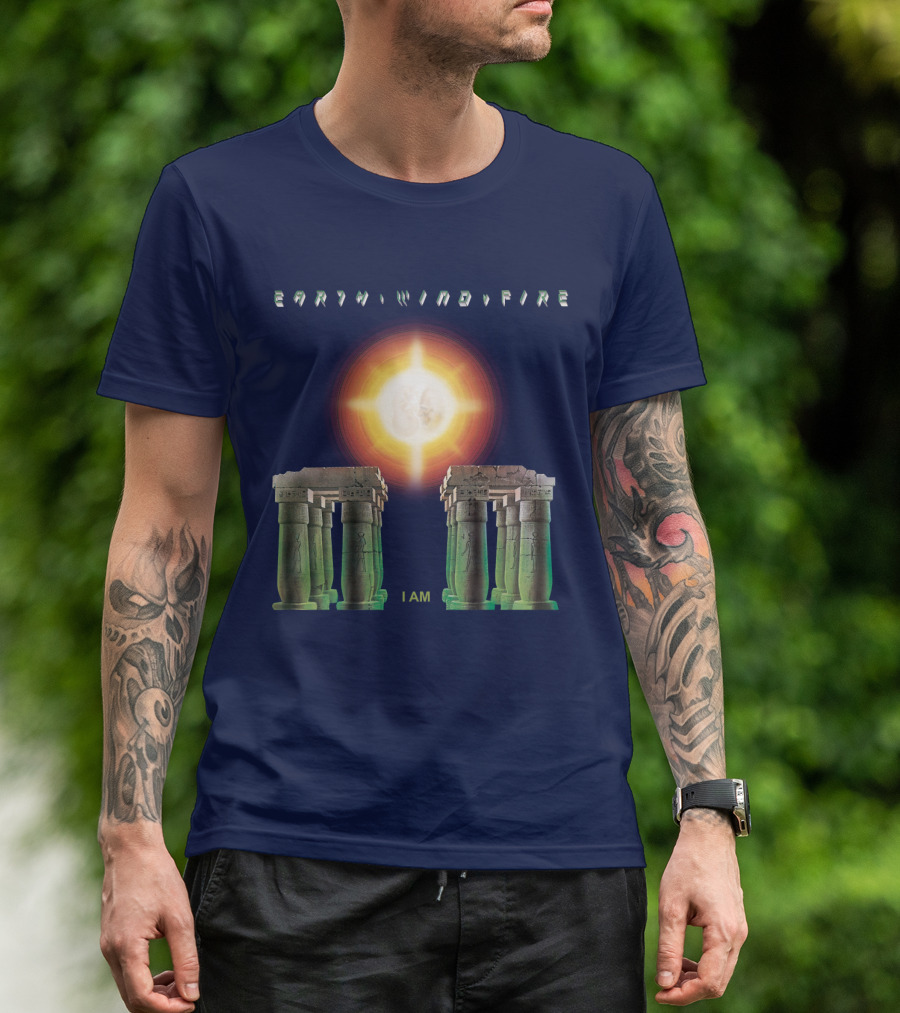 Earth Wind Fire I Am Sun Stonehenge Concept T-Shirt