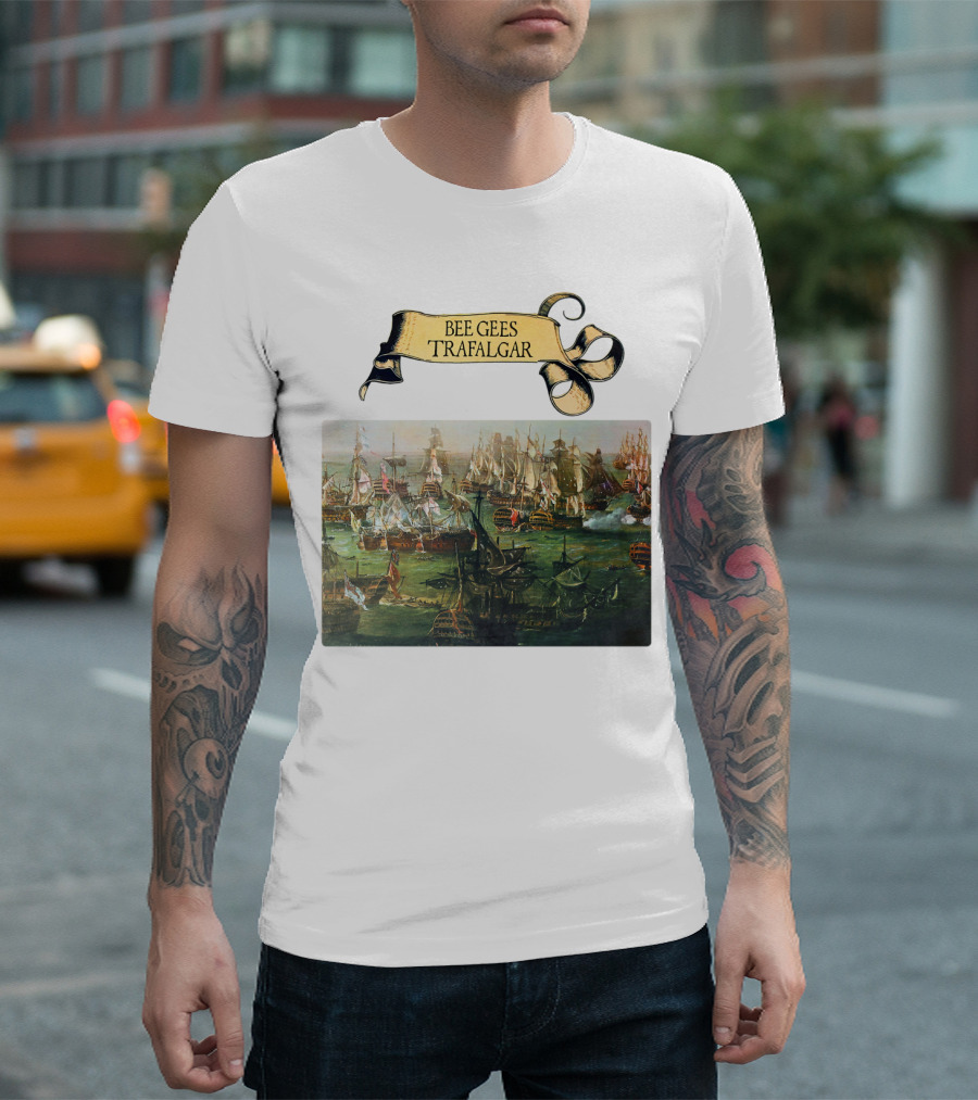 Bee Gees Trafalgar Naval Battle Scene T-Shirt